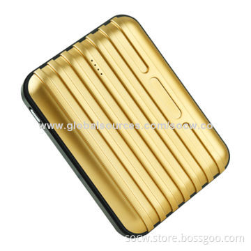 8,800mAh Power Banks with Portable Luggage Case Design, 5V-1A Input